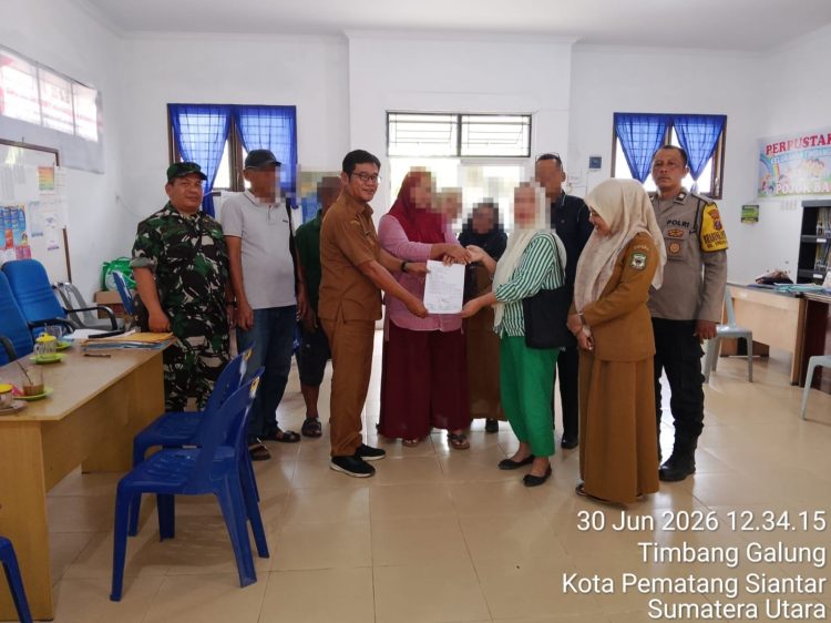 AIPTU Deddy Syam Berhasil Damaikan Perselisihan Keluarga di Siantar Barat, Sengketa Diselesaikan Lewat Mediasi Kekeluargaan