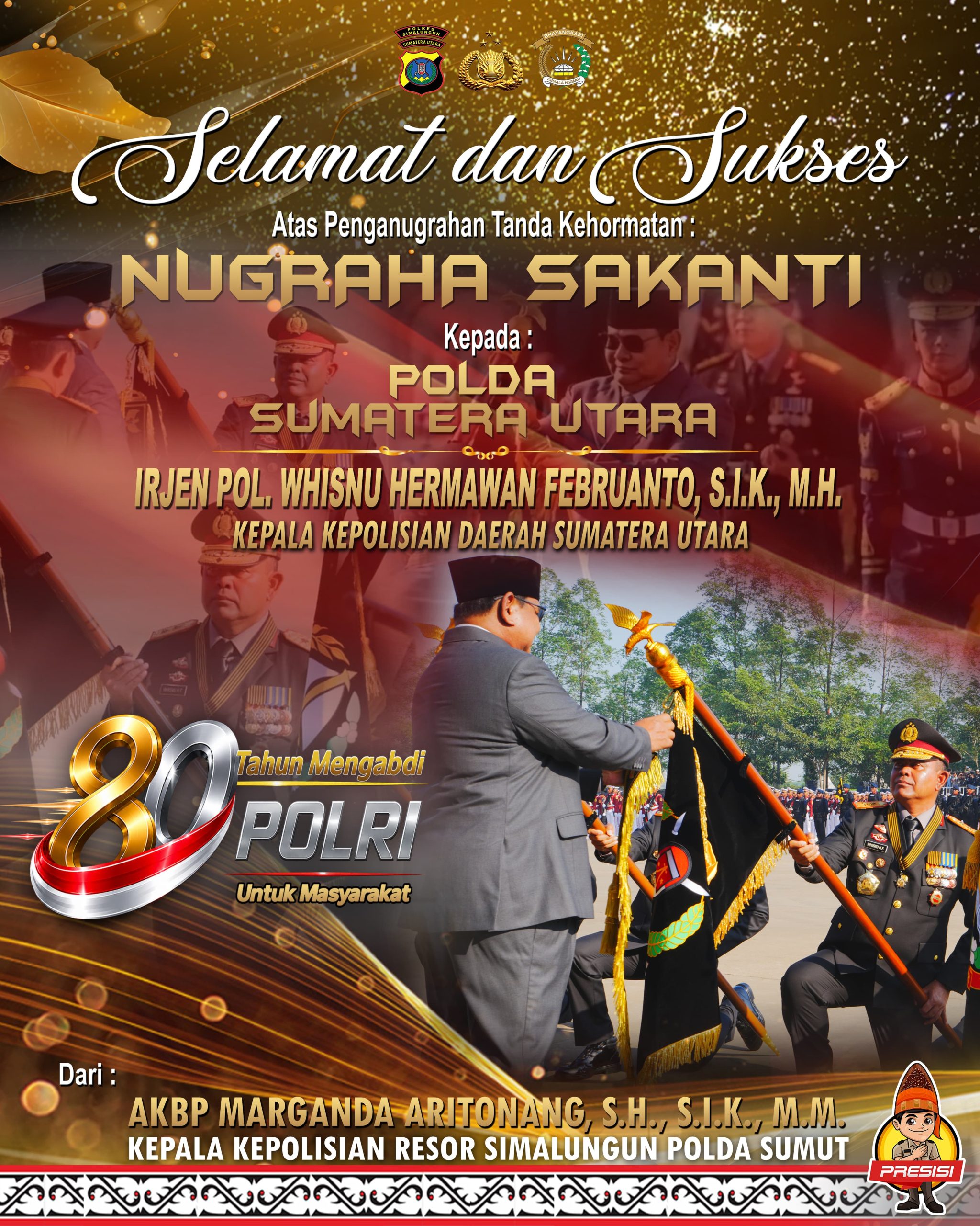 Kapolres Simalungun Apresiasi Prestasi Kapolda Sumut Raih Nugraha Sakanti dari Presiden Prabowo, Jadi Penyemangat Pengabdian Polri untuk Masyarakat