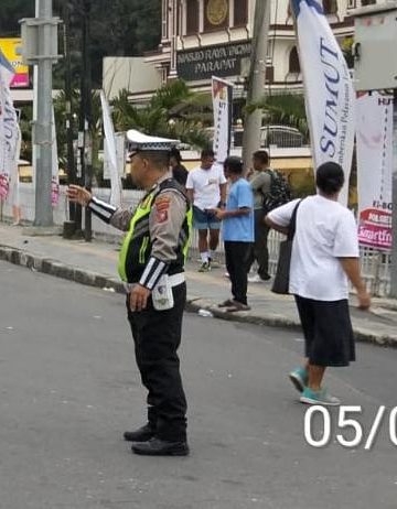 Polres Simalungun Kawal Ketat Run Fun Parapat 2026, Ratusan Pelari Semarakkan Destinasi Wisata Danau Toba