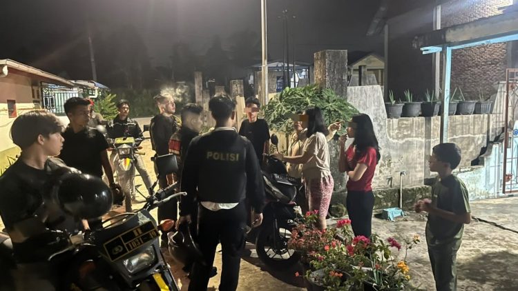 Timsus Dayok Mirah Polres Pematangsiantar Tindak Tiga Motor Knalpot Brong Saat Patroli Malam