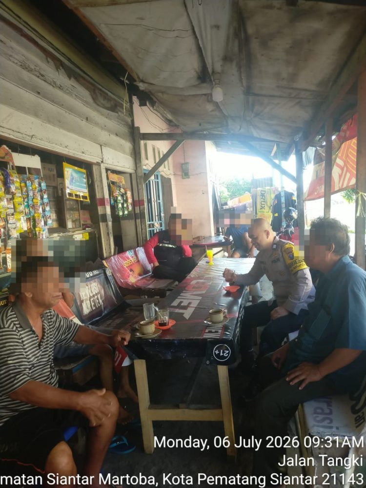Bhabinkamtibmas Polsek Siantar Martoba Gerak Cepat Respon Keluhan Warga, Pemilik Warkop Janji Hentikan Musik Keras hingga Dini Hari