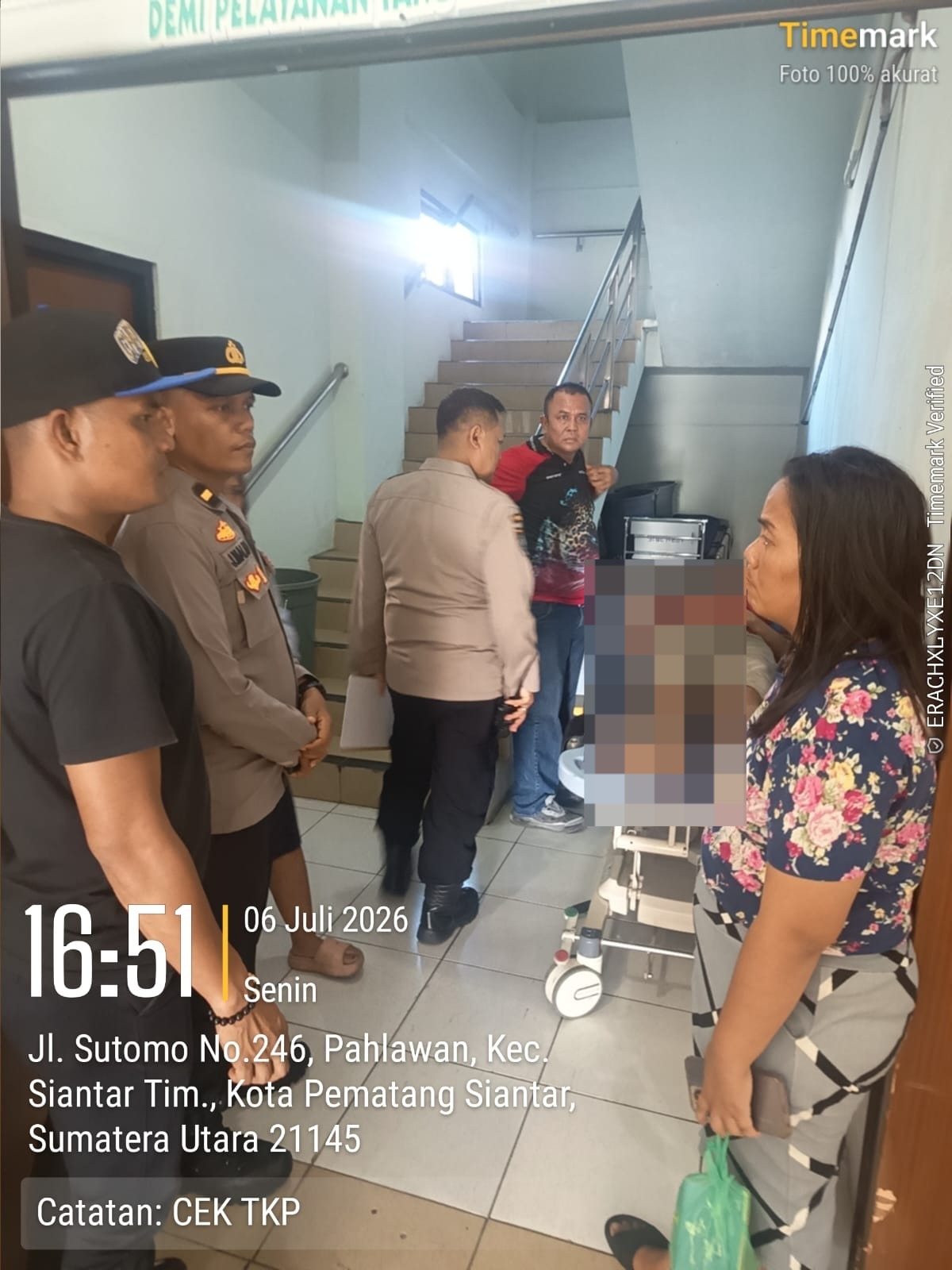 Respon Cepat Laporan CC 110, Kapolsek Siantar Barat Turun Langsung Tangani Temuan Mayat di Pasar Horas