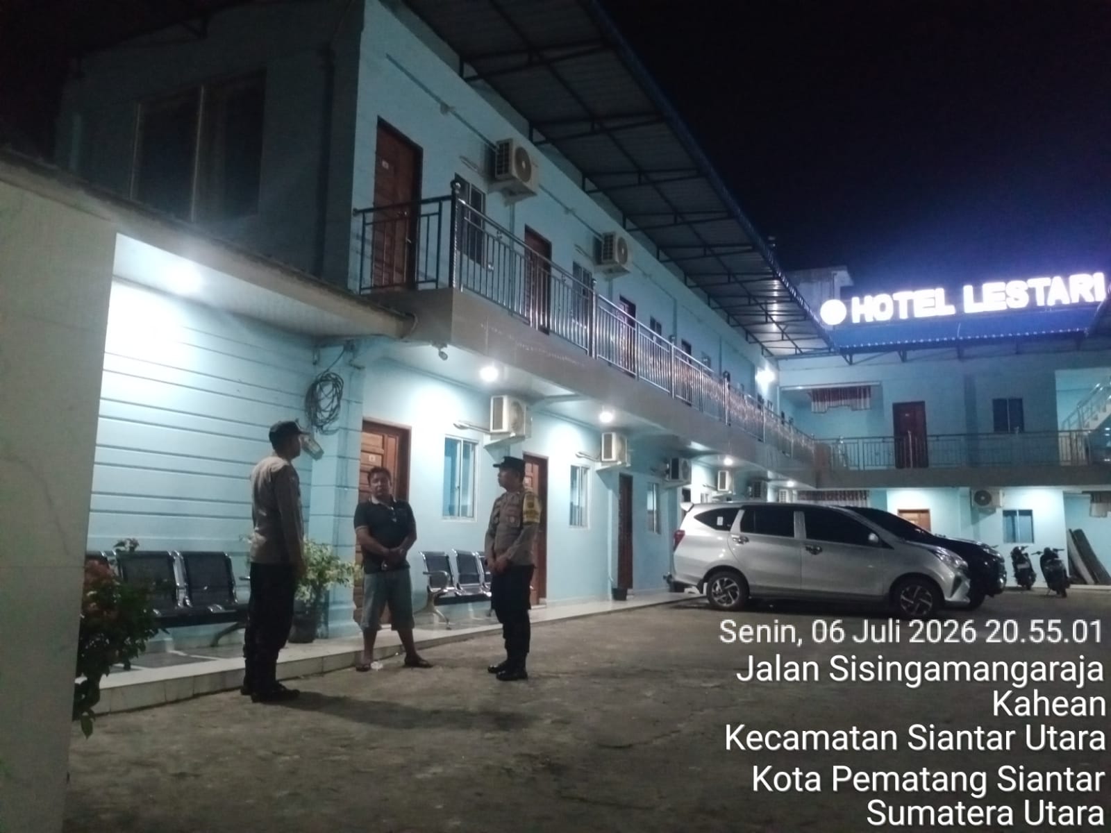 Patroli Blue Light Polsek Siantar Utara Maksimal, Warga Merasa Aman, Objek Vital Dipastikan Bebas Gangguan Kriminalitas