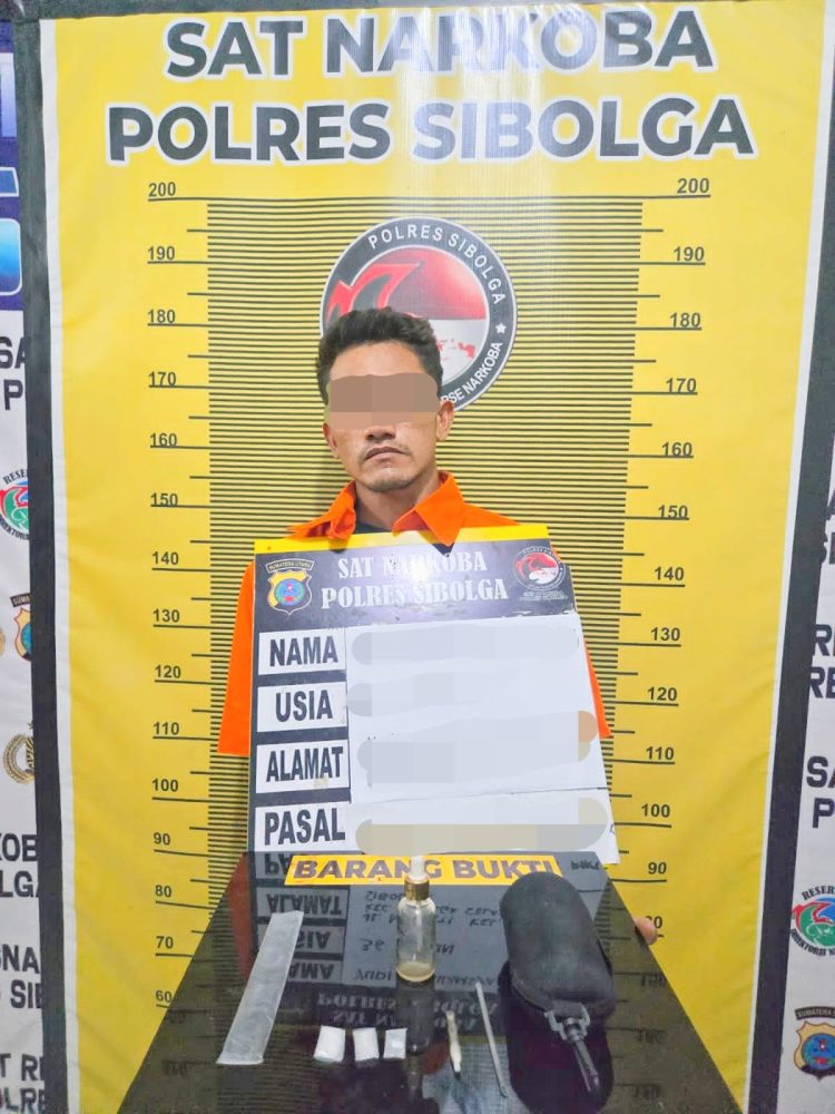 Digerebek Saat Asyik Nyabu, YZ Akui Sabu Siap Edar; Satresnarkoba Polres Sibolga Bongkar Peredaran di Balik Permukiman