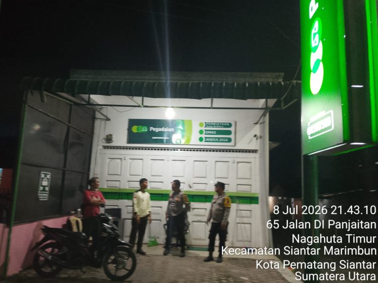 Patroli Malam Polsek Siantar Marihat Sisir Titik Rawan, Curanmor, Balap Liar dan Tawuran Jadi Fokus Pengawasan