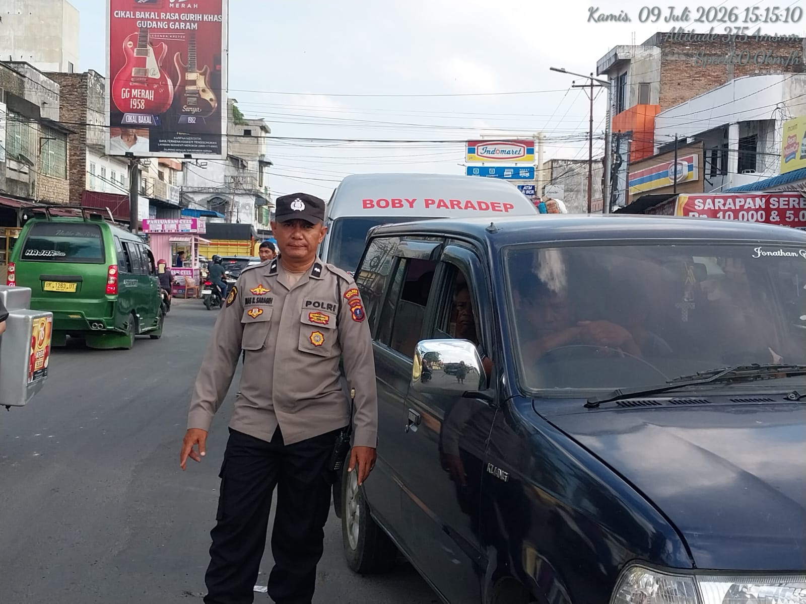 Respons Cepat Laporan CC 110, Polsek Siantar Utara Urai Kemacetan Antrean BBM di SPBU Jalan Patuan Nagari
