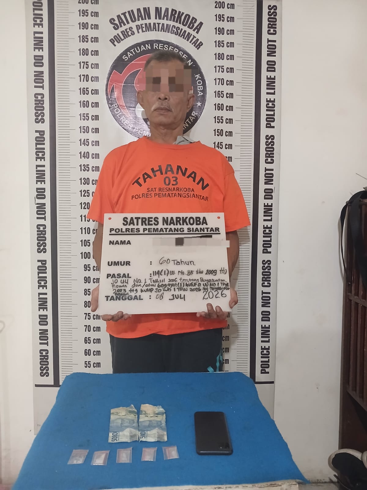 Residivis Narkoba Dibekuk di Siantar Martoba, Polisi Sita 3,12 Gram Sabu dan Buru Pemasoknya