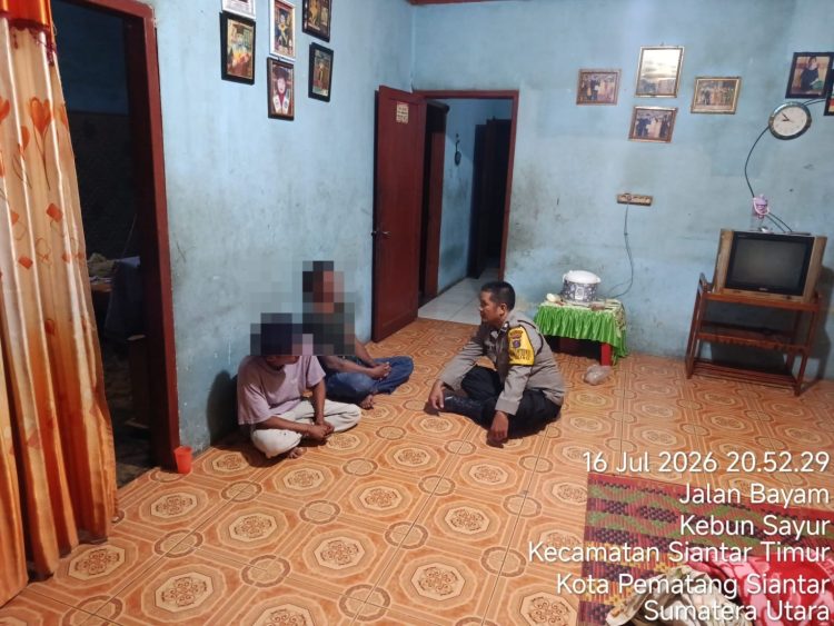 Respon Cepat Call Center 110, Polsek Siantar Timur Redam Keributan Keluarga dan Mediasi Hingga Berdamai