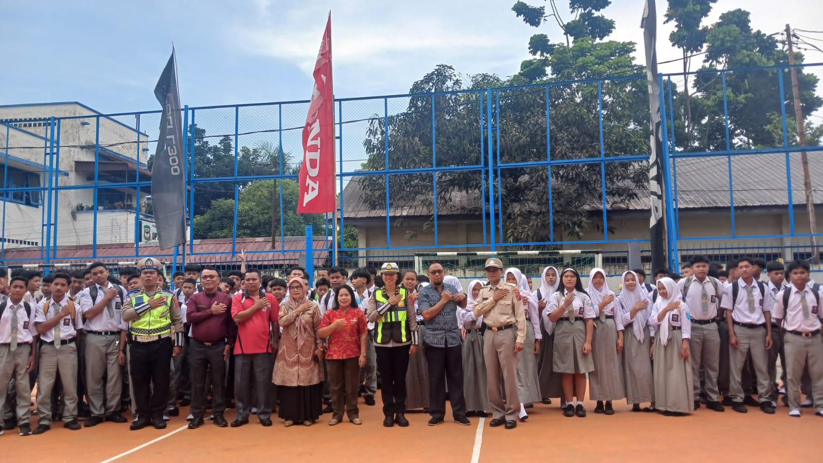 Police Go To School, Satlantas Polres Pematangsiantar Edukasi 150 Siswa Baru SMK Persiapan Tertib Berlalu Lintas