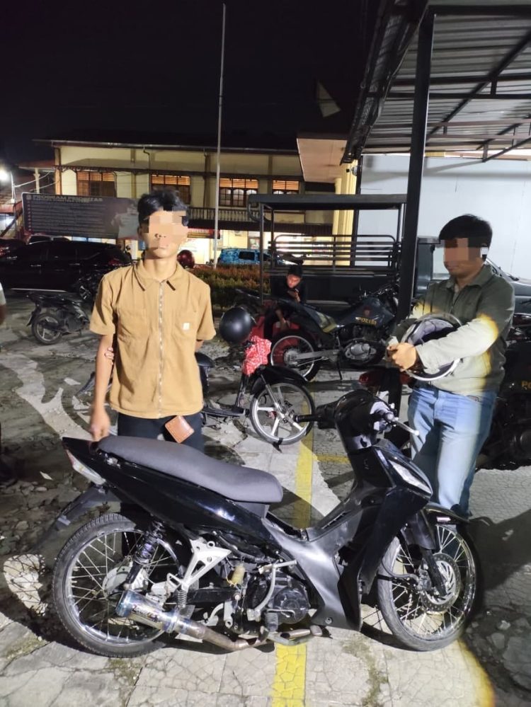 Patroli Dayok Mirah Polres Pematangsiantar Sasar Gangguan Kamtibmas, Dua Motor Knalpot Brong Ditertibkan