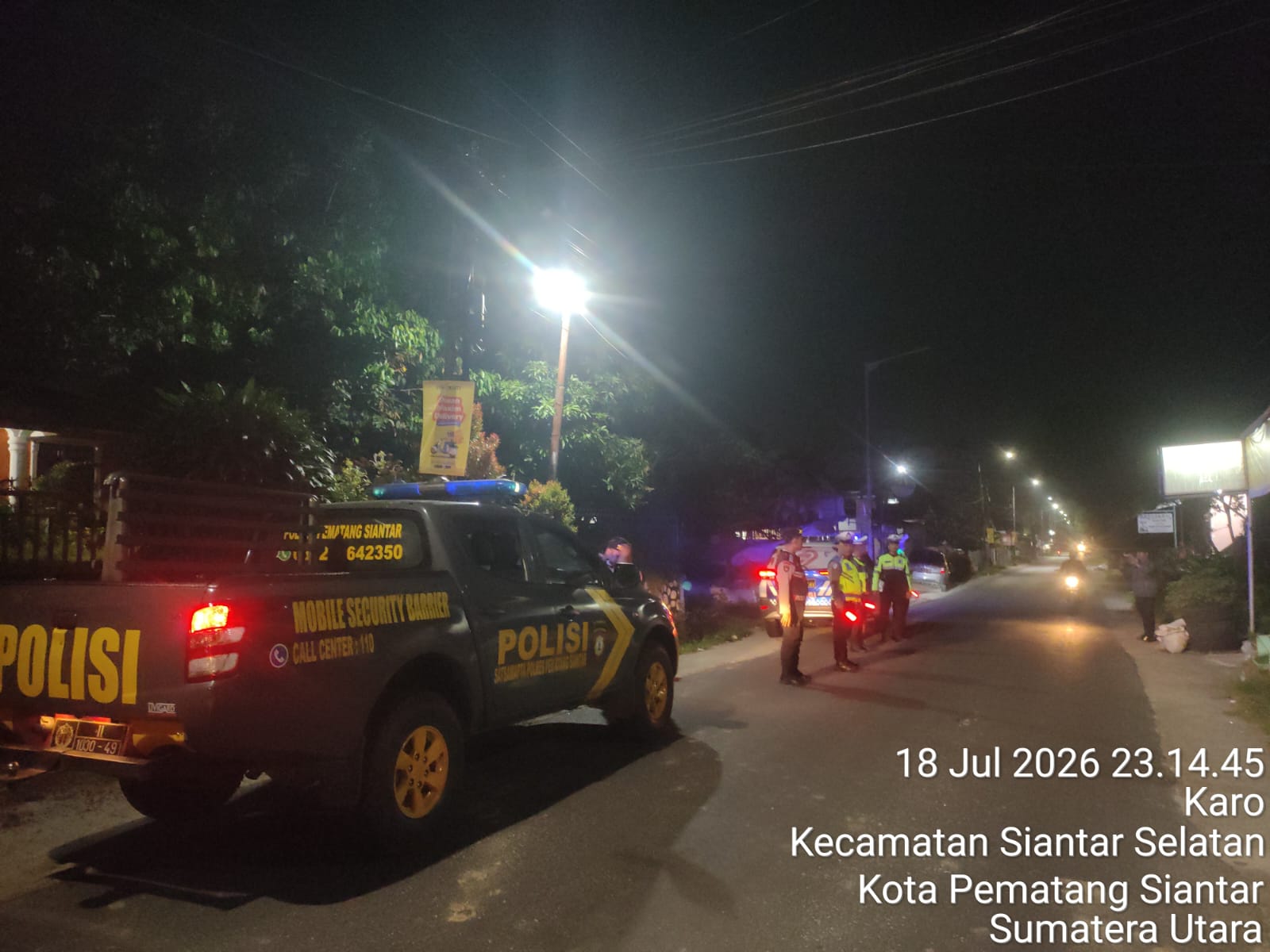 Polres Pematangsiantar Gelar KRYD Semalam Suntuk, Sasar Geng Motor hingga Pelaku 3C