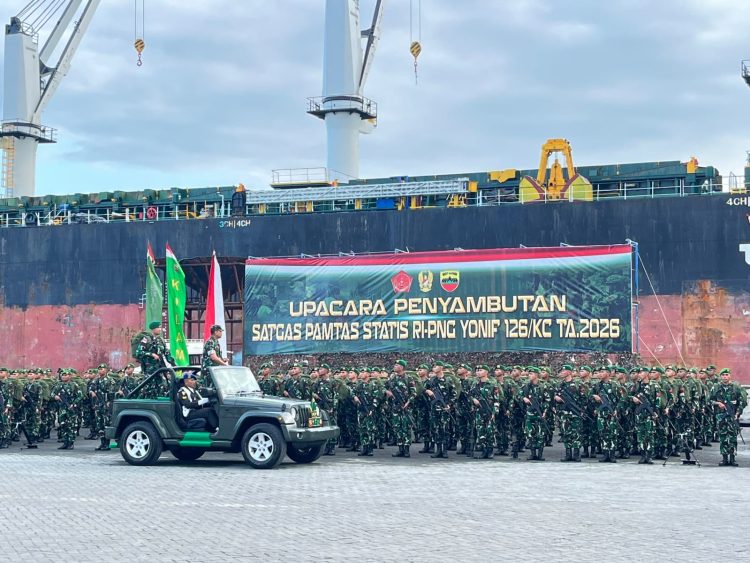 Pulang dari Misi Pamtas RI–PNG, Satgas Yonif 126/KC Disambut Brimob Polda Sumut dan Pangdam I/Bukit Barisan