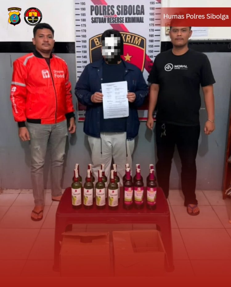 Operasi KRYD Polres Sibolga Sasar Penyakit Masyarakat, Penjual Minuman Beralkohol Tanpa Izin Diamankan