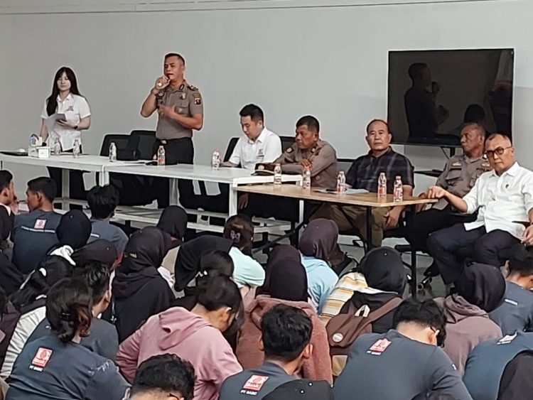 Empat Fungsi Kepolisian Turun Bersama, Polsek Bosar Maligas Bekali Karyawan PT Basic Kesadaran Hukum dan Bahaya Narkoba