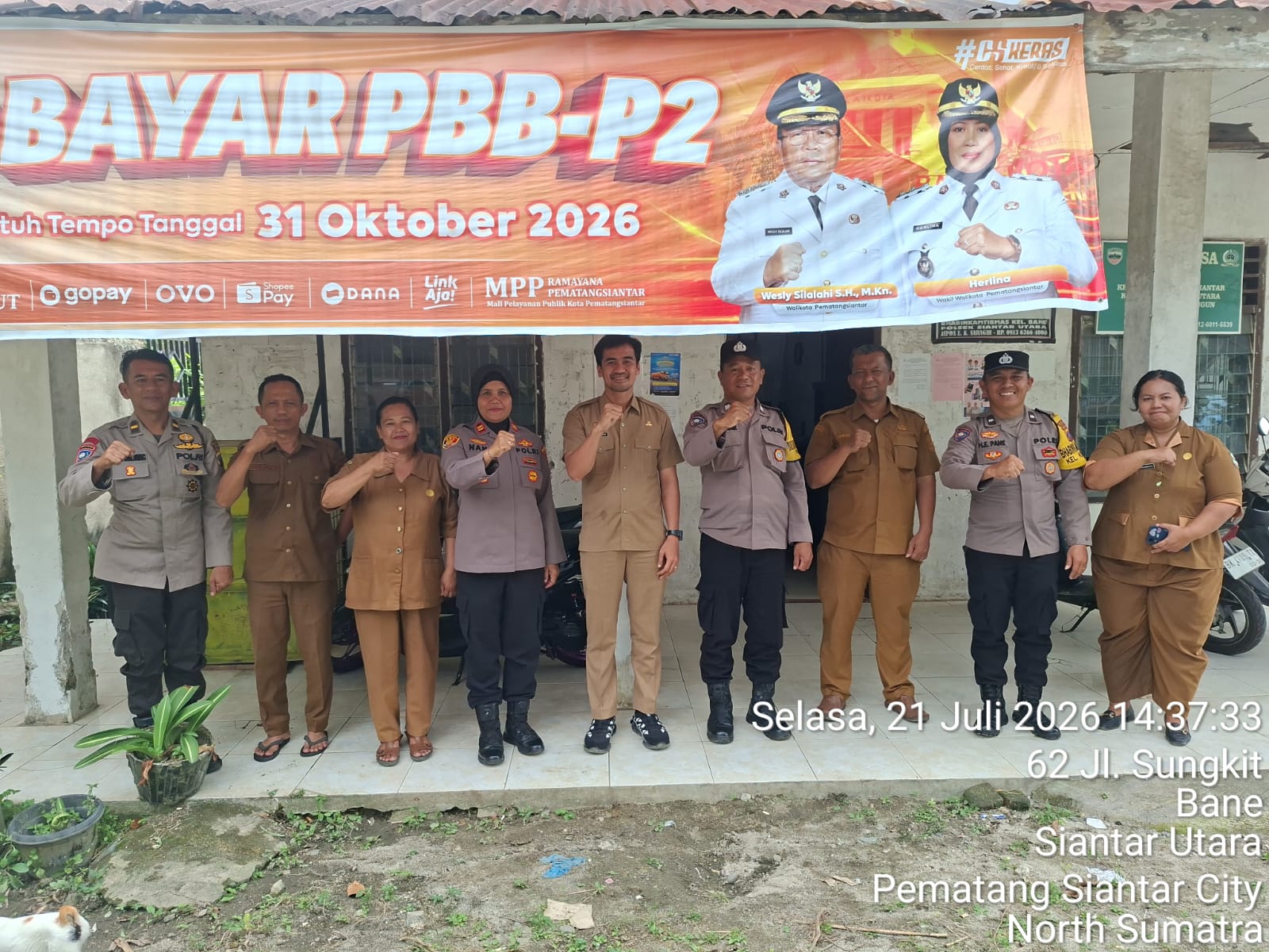 Perkuat Sinergi Tiga Pilar, Kapolsek Siantar Utara Kunjungi Kantor Kelurahan Bane