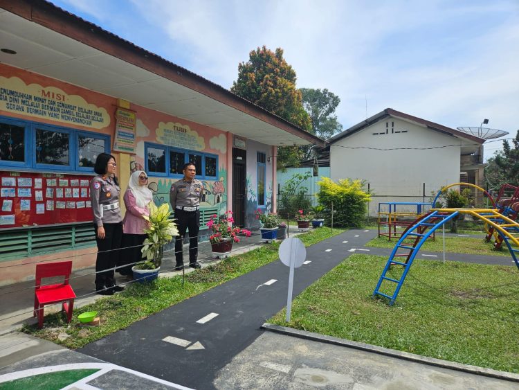 Satlantas Polres Simalungun dan PTPN IV Bersinergi Bangun Kembali Taman Lalu Lintas, Tanamkan Budaya Tertib Berkendara Sejak Anak-Anak