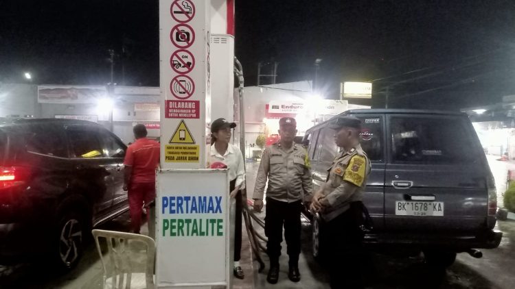 Pastikan BBM Aman dan Lancar, Polres Pematangsiantar Siaga di Seluruh SPBU