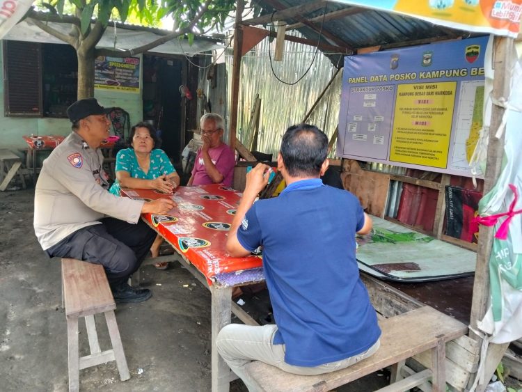 Polsek Siantar Barat Perkuat Kampung Bebas Narkoba, Warga Jalan Jawa Diajak Berani Laporkan Pengedar