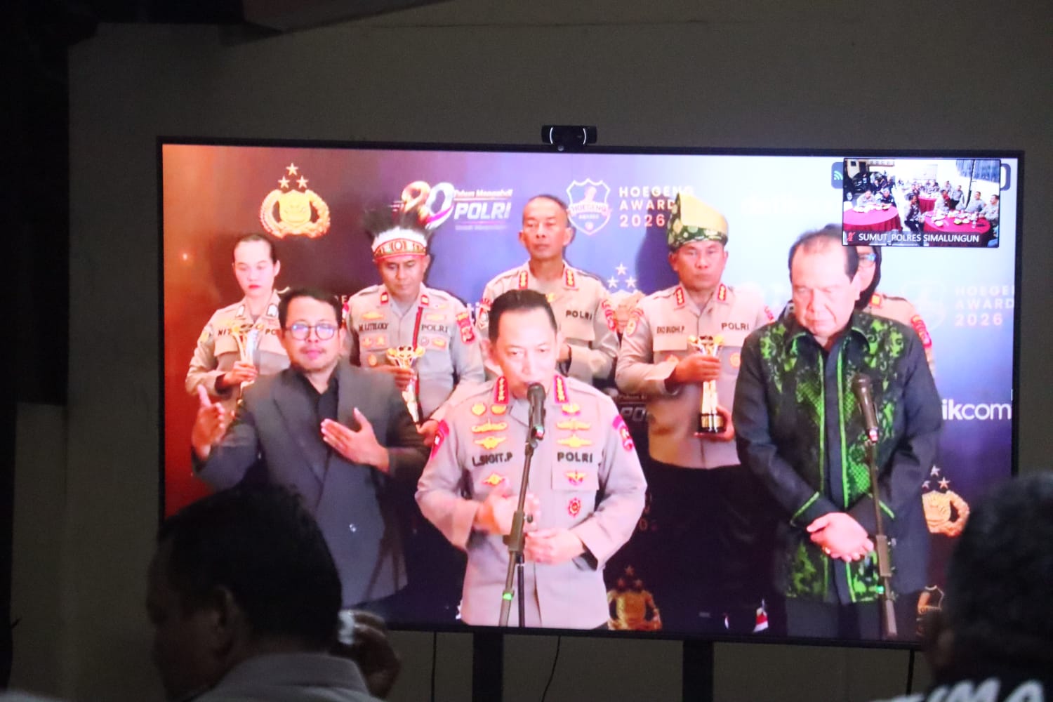 Nobar Hoegeng Awards 2026, Kapolres Simalungun Ajak Personel Jadikan Integritas dan Pengabdian sebagai Harga Mati