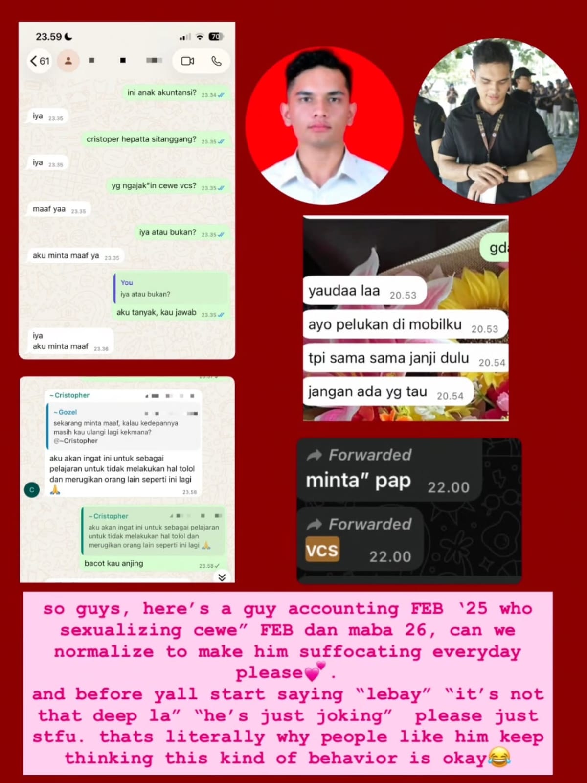 Diduga Ajak VCS hingga Minta Foto Intim, Mahasiswa USU Berinisial CHS Dilaporkan Puluhan Korban