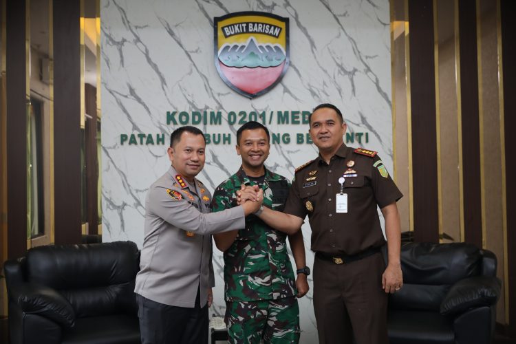 Jaga Medan Tetap Kondusif, Kapolrestabes-Dandim-Kajari Perkuat Sinergi