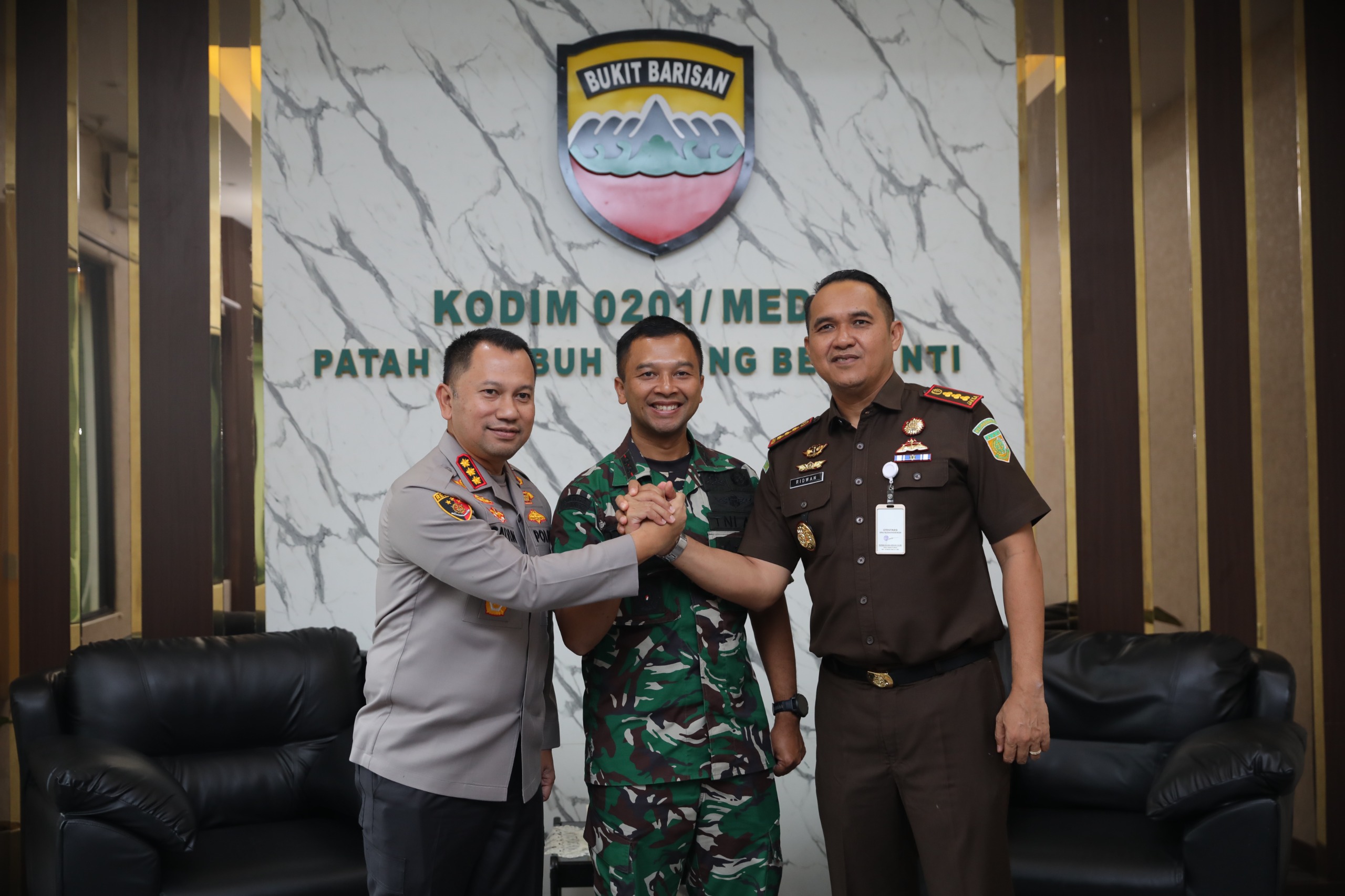 Jaga Medan Tetap Kondusif, Kapolrestabes-Dandim-Kajari Perkuat Sinergi