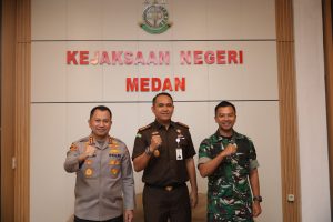 Jaga Medan Tetap Kondusif, Kapolrestabes-Dandim-Kajari Perkuat Sinergi