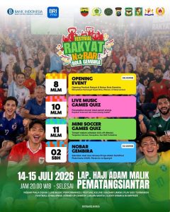 Dandim 0207/Simalungun Letkol Inf Agus Mochtadi Sukses Satukan Ribuan Warga, Wali Kota Pematangsiantar Wesly Silalahi Resmi Buka Festival Rakyat Nobar Bola Gembira