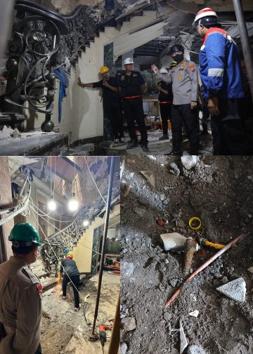Detasemen Gegana Sat Brimob Polda Sumut Laksanakan Investigasi Pasca Ledakan di Grand Polonia, Temukan Titik Kebocoran Pipa Gas Akibat Korosi