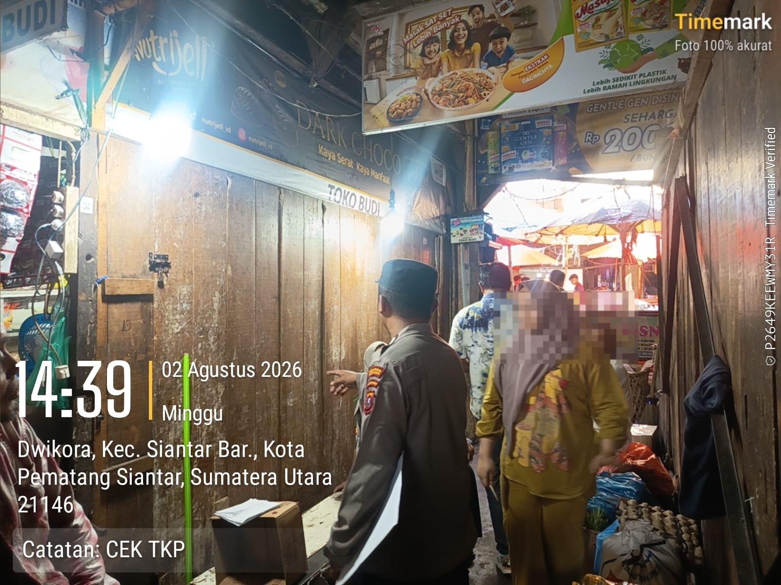 Respon Cepat Laporan CC 110, Polsek Siantar Barat Turun ke Pasar Horas Cek Dugaan Pencurian Berulang