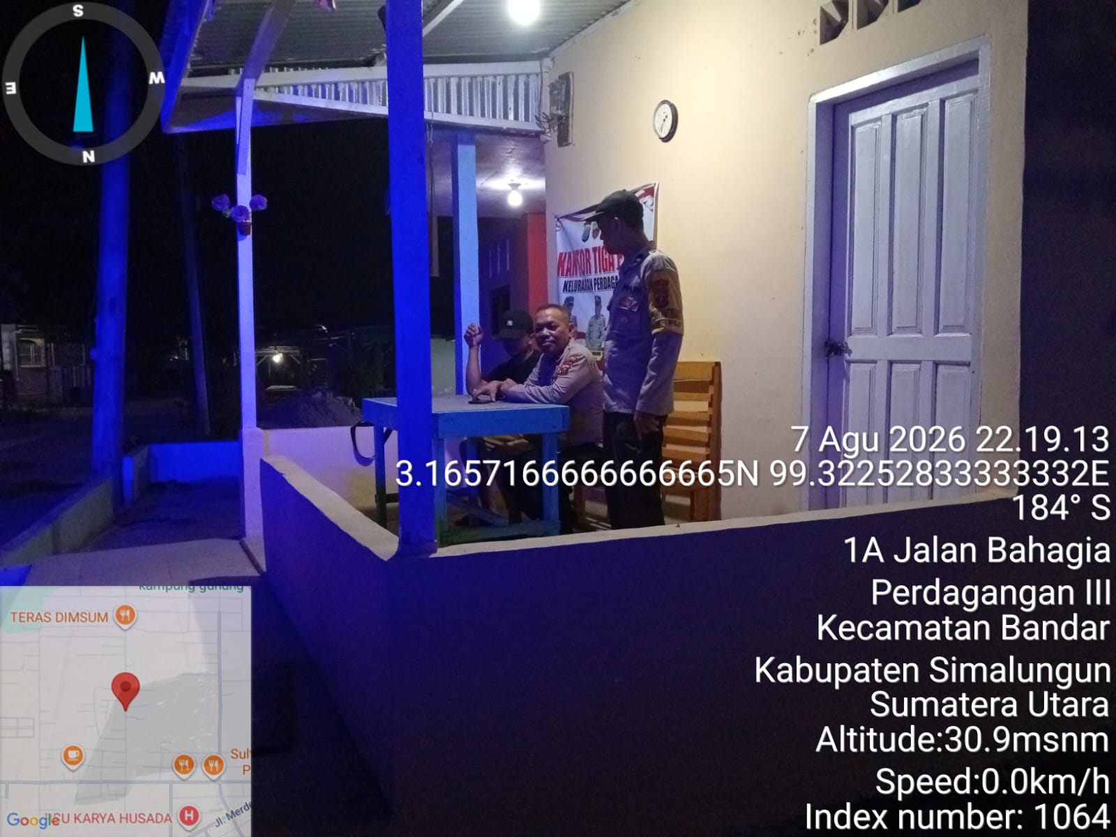 Menembus Malam, Polsek Bandar Huluan Turun ke Pos Kamling: Warga Diajak Jadi Benteng Keamanan Kampung