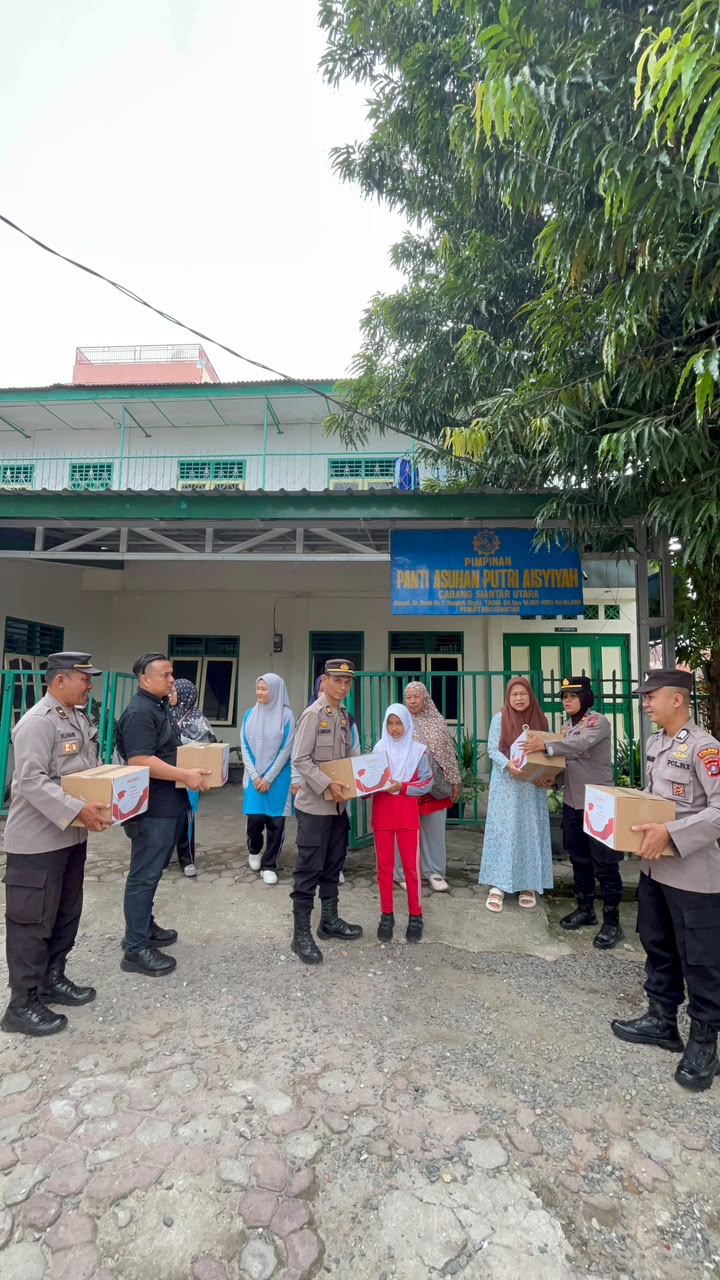 Bukan Sekadar Seremoni Kemerdekaan, Polsek Siantar Utara Hadir Berbagi untuk Anak Panti