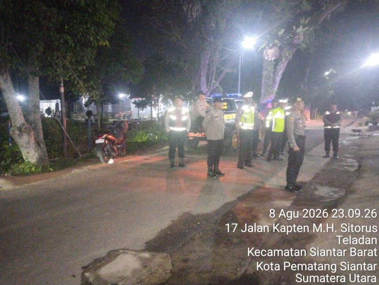 Tak Beri Celah Gangguan Kamtibmas, Polres Pematangsiantar Gelar KRYD hingga Subuh