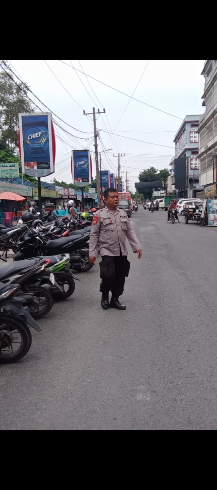 Cegah Copet hingga Curanmor, Polisi Sisir Pasar Horas dan Ingatkan Pedagang-Warga Tetap Waspada