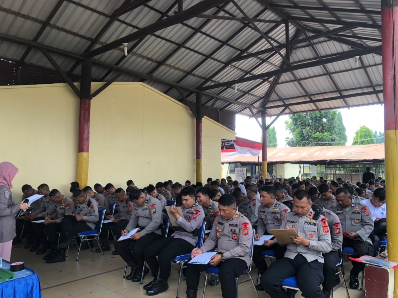 Senpi Bukan Amanah Sembarangan, Brimob Batalyon B Tes Mental dan Emosi Personel di Tebing Tinggi