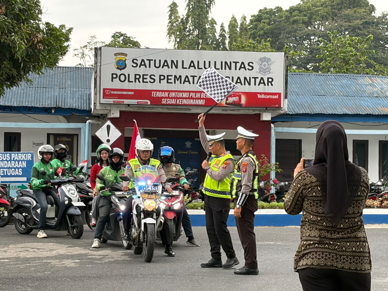 Satuan Lantas Pematangsiantar Gandeng Grab, Keselamatan Pengemudi Jadi Prioritas