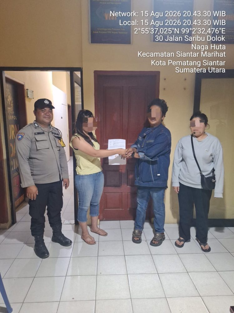 Perselisihan Asmara Berujung Perusakan Rumah, Bhabinkamtibmas Siantar Marihat Turun Tangan dan Berakhir Damai