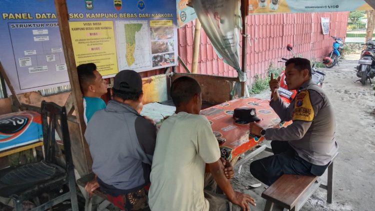 Polsek Siantar Barat Gencarkan Patroli KBN, Warga Jalan Jawa Diajak Perangi Peredaran Narkoba