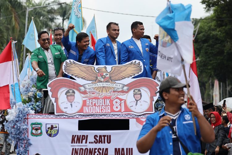 DPD KNPI Pematangsiantar Tegaskan Energi Pemuda di Karnaval Merah Putih, Arif Harahap Bawa Semangat Generasi Muda