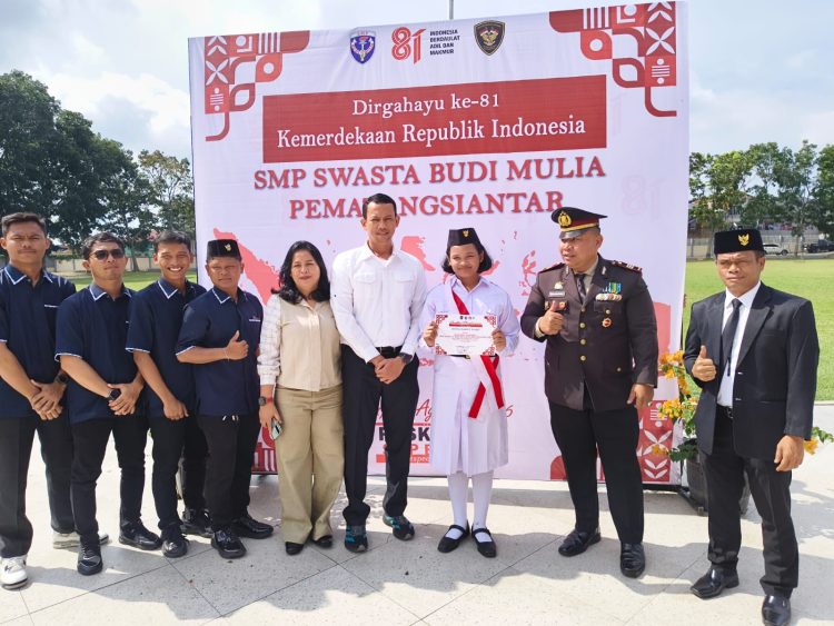 : Dihadapan 500 Pelajar Budi Mulia, Kapolsek Siantar Marihat Tegaskan Pentingnya Menghargai Jasa Para Pejuang