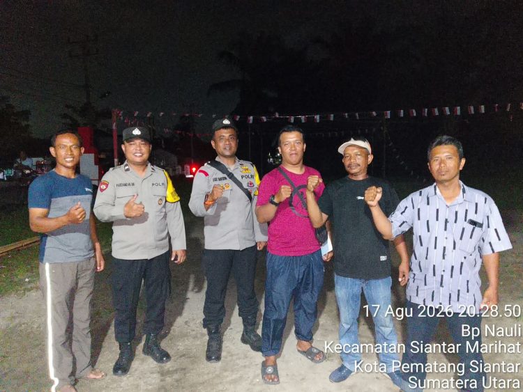 Cegah 3C dan Kejahatan Jalanan, Polsek Siantar Marihat Sisir Pemukiman hingga Objek Vital