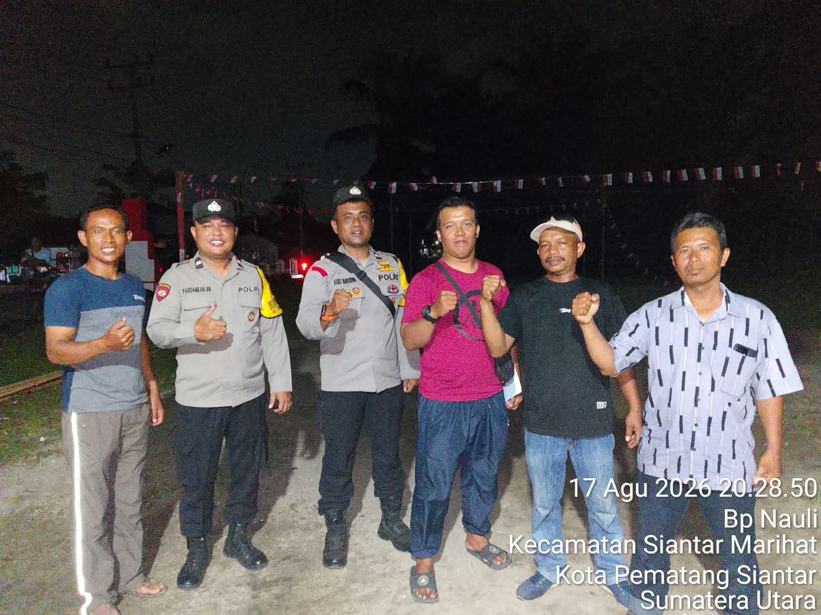 Cegah 3C dan Kejahatan Jalanan, Polsek Siantar Marihat Sisir Pemukiman hingga Objek Vital