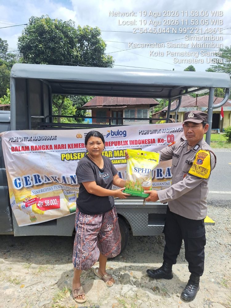 Beras Murah Hadir di Mako Polsek, 500 Kg Disalurkan untuk Jaga Stabilitas Harga Pangan