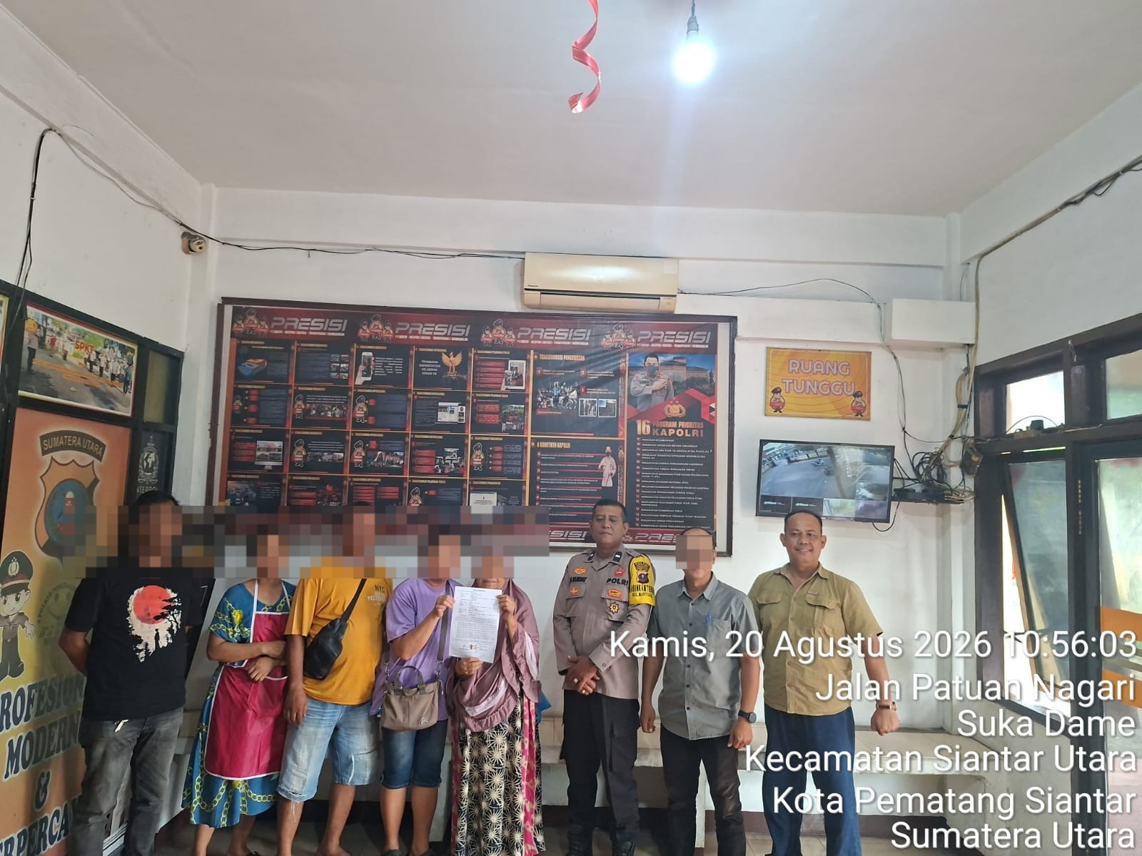 Pintu Rumah Rusak Picu Kesalahpahaman, Polsek Siantar Utara Turun Tangan dan Damaikan Warga