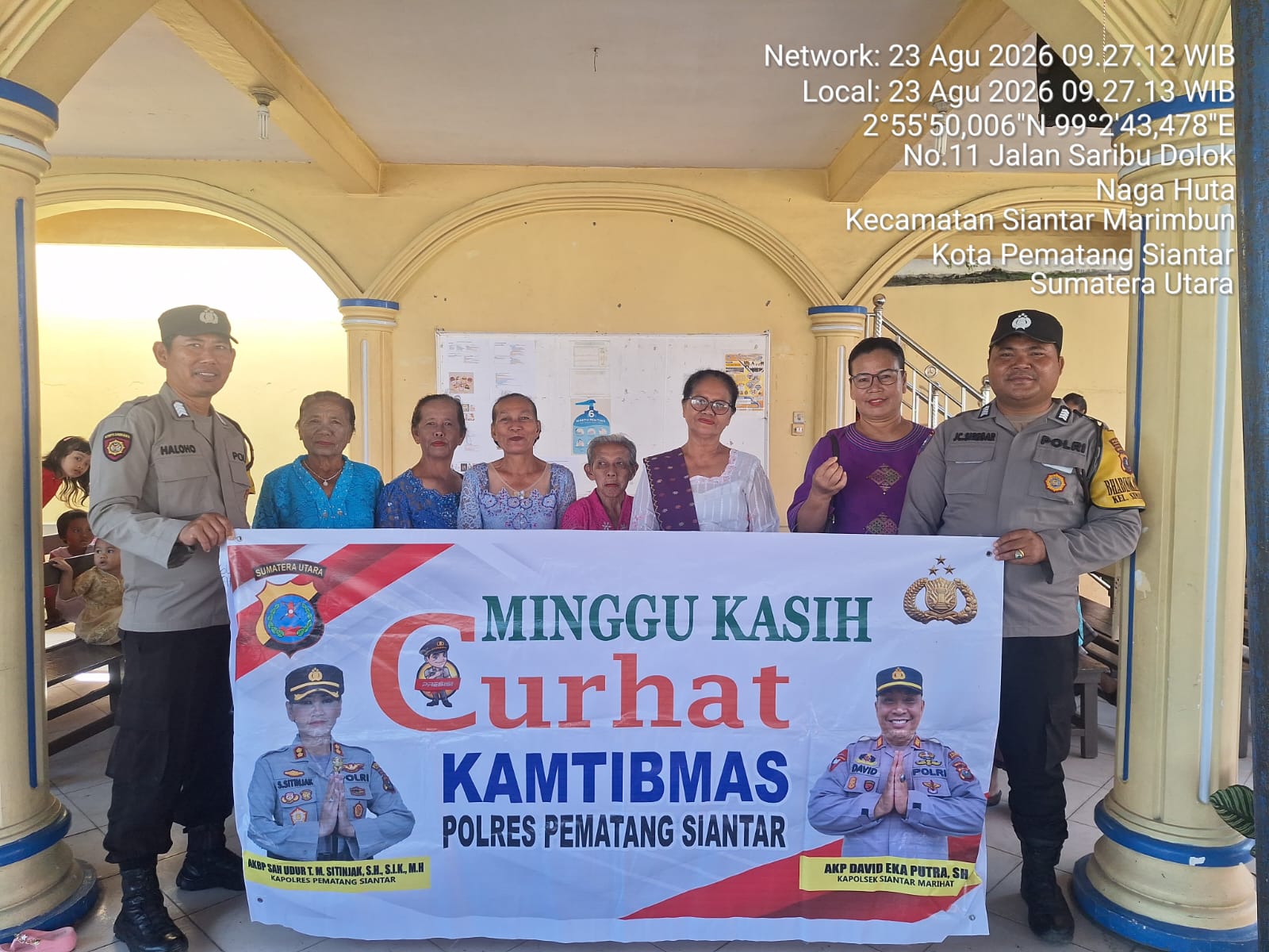 Dengar Aspirasi Jemaat, Bhabinkamtibmas Siantar Marihat Bangun Kepercayaan Publik