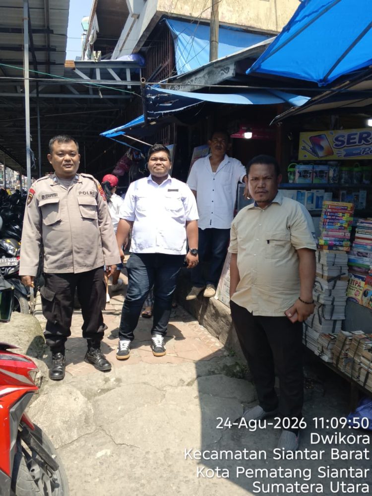 Polisi Blusukan ke Pasar Horas, Pedagang dan Pengunjung Diingatkan Waspadai Aksi Pencopetan