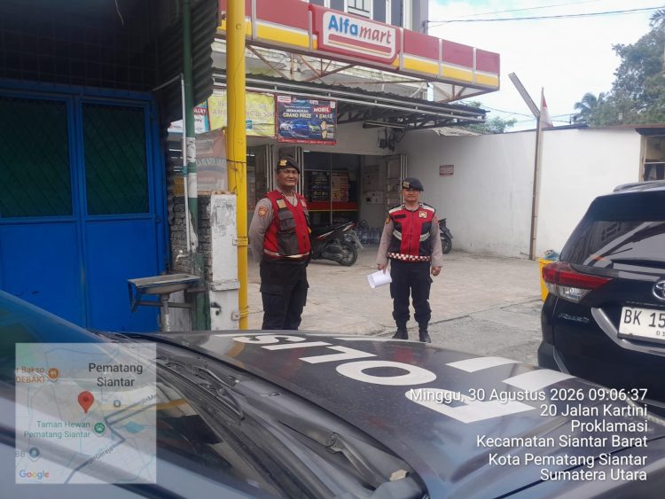 Cegah 3C, Sat Samapta Polres Pematangsiantar Intensifkan Patroli dan Pengaturan Lalu Lintas
