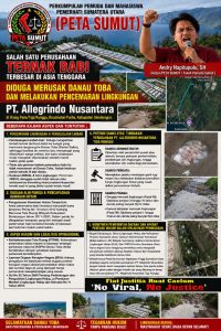 Limbah, Tata Ruang hingga Dugaan Kerugian Negara: PETA SUMUT Bidik PT Allegrindo