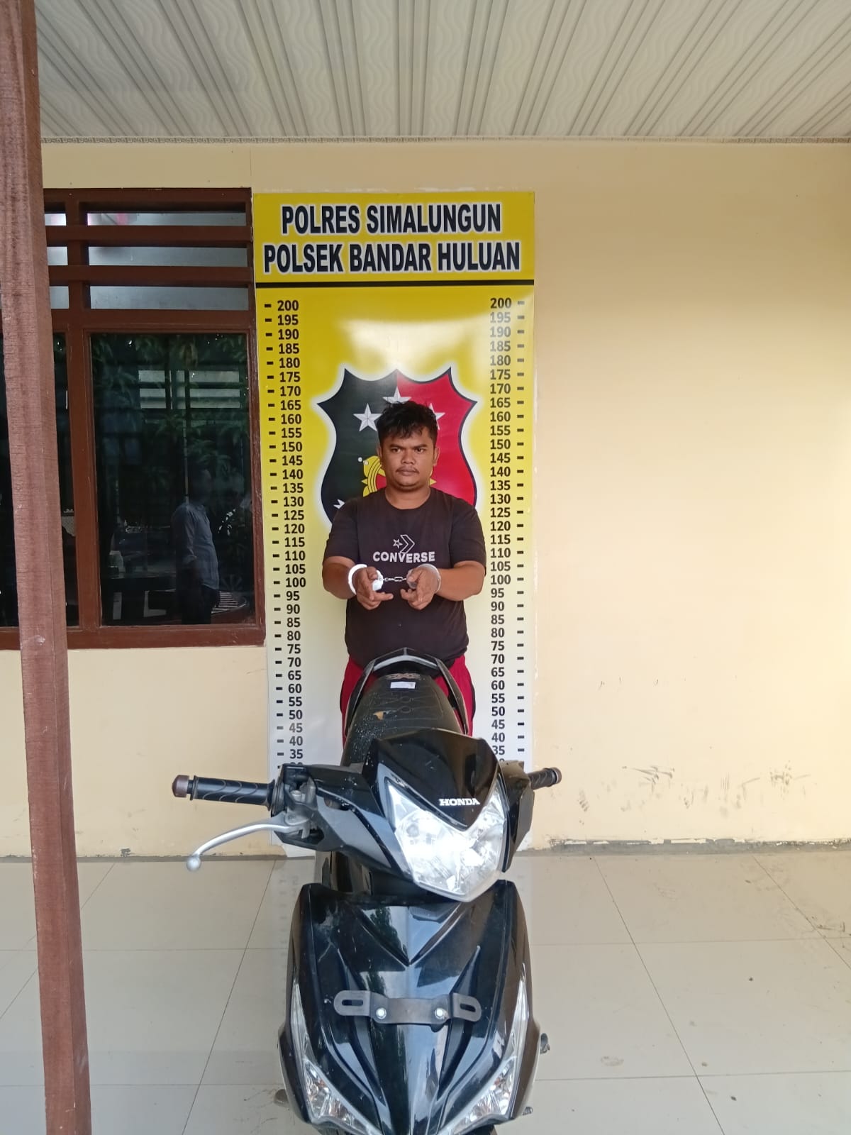 Tak Butuh Waktu Lama, Polsek Bandar Huluan Bekuk Pelaku Pencurian Motor Kakaknya