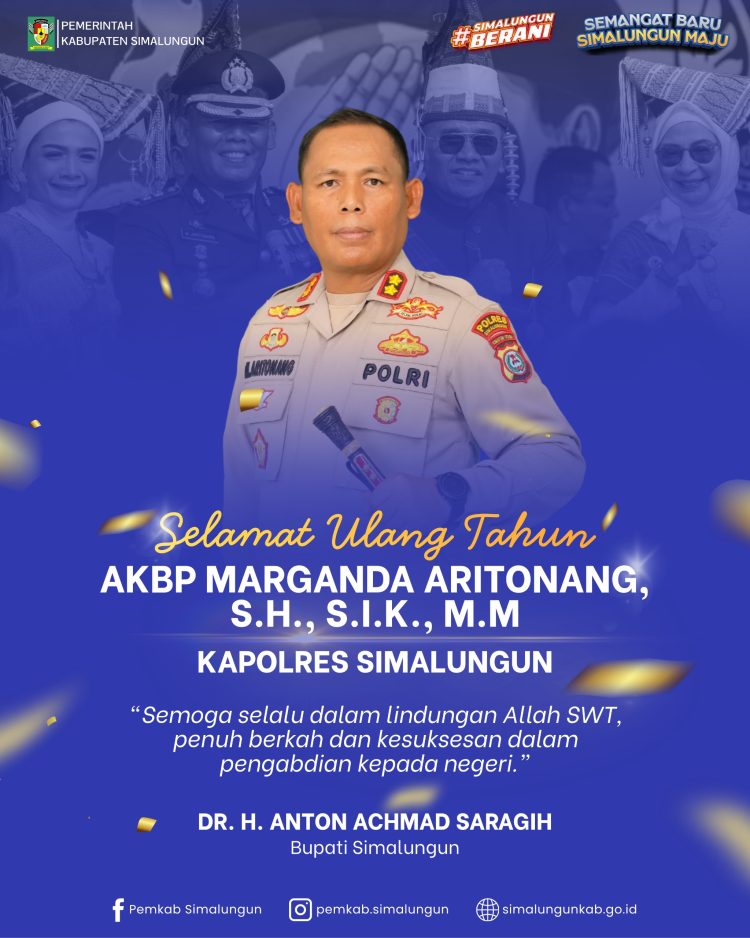 Bukan Sekadar Ucapan Ultah, Bupati Simalungun Tegaskan Kedekatan dan Soliditas dengan Kapolres